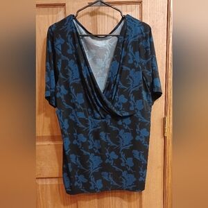 Lane Bryant - Women's Blouse Low-cut Short Sleeve - Size 22/24